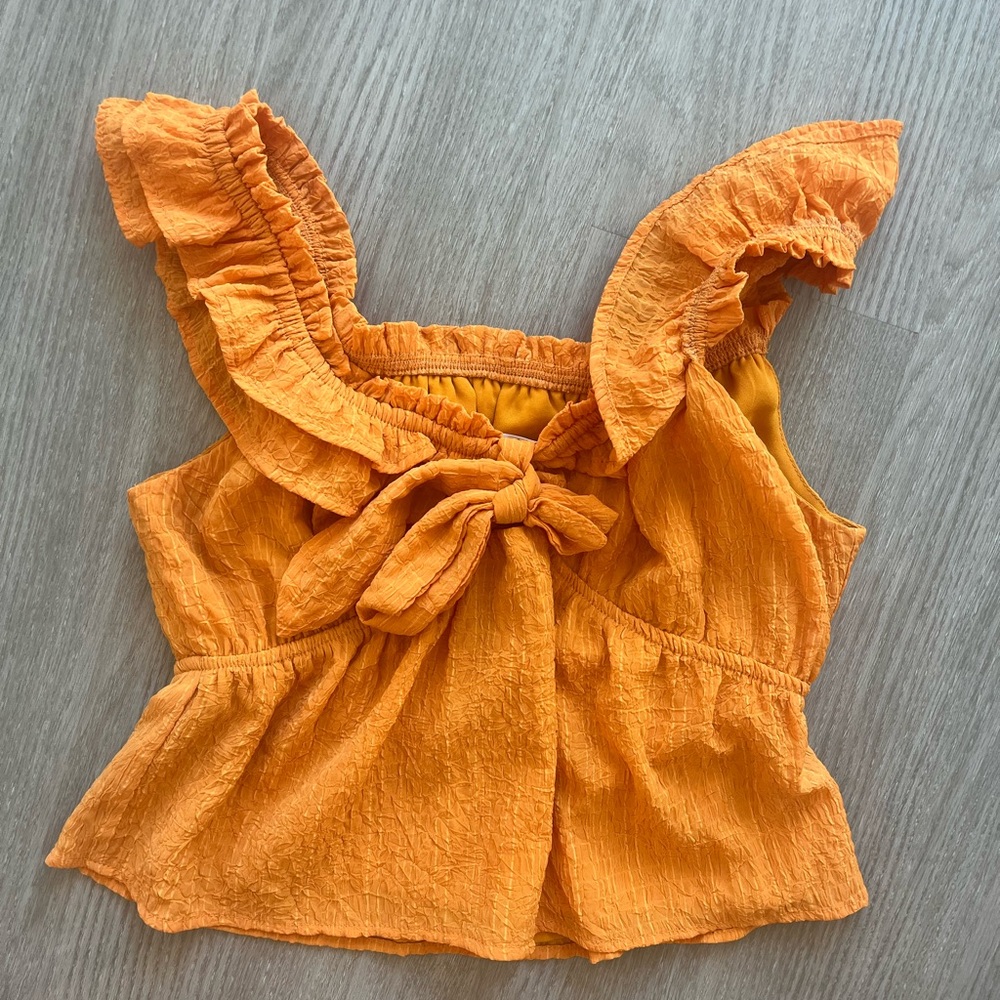 Ruffle crop top